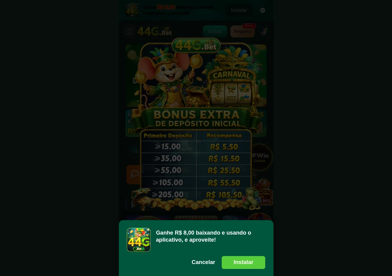 44G.Bet: Bônus de Boas-vindas e Promoções
